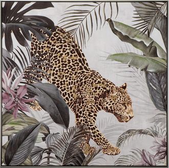 Schubiger M&ouml;bel Bild Leopard im Dschungel 2