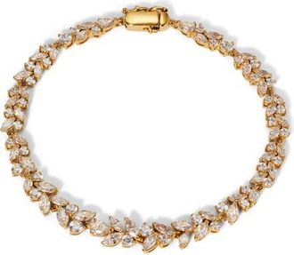 Nadri Cubic Zirconia Cluster Bracelet in Gold at Nordstrom