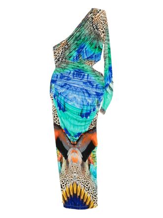 Camilla Asymmetrische jurk - Blauw