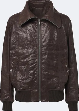 Rick Owens Chaqueta Dracuflight de piel