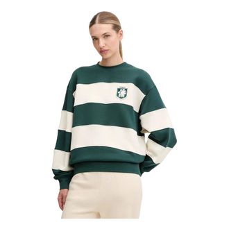 Emporio Armani Emporio Armani Ea7, Hoodies & sweatvesten, Dames, Veelkleurig, M, Katoen, Katoenen sweatshirt