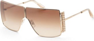 Swarovski Womens 68mm Shiny Pale Gold Sunglasses