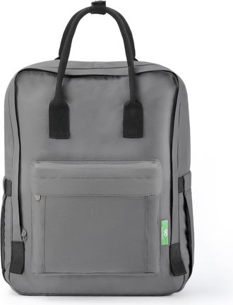 Eco Chic Waterproof Recycled Canvas Twin Handle Backpack (Carbon)