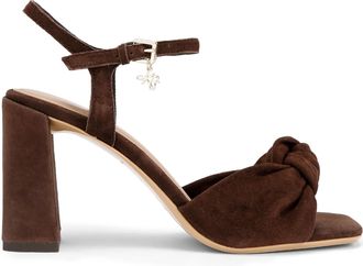 Kurt Geiger Womens Suede Signet Sandals - Brown - Size UK 7