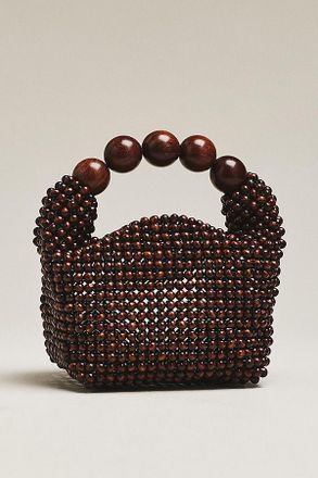 Dolce Vita Clover Wood Beaded Satchel