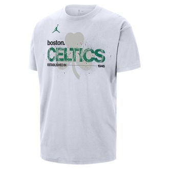 Nike Mens Boston Celtics Courtside Jordan 85 NBA Statement T-Shirt in White | IF4521-100