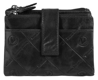 Bruno Banani Geldb&ouml;rse BRUNO BANANI, Damen, schwarz, Leder, leicht gl&auml;nzend, unifarben, Kleinlederwaren Geldb&ouml;rse, echt Leder