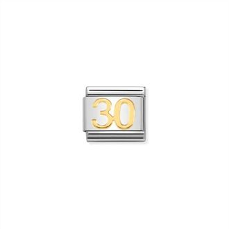 Nomination Unisex Celebrate Links Bracelet In 30 Gold