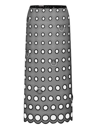 NUÉ Gonna dritta con dettaglio cut-out - Grigio