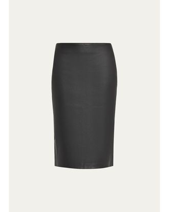SPRWMN Sarah Leather Midi Skirt