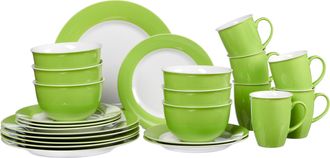 Ritzenhoff & Breker Kombiservice »Geschirr-Set, Service Doppio« in attraktiven Farbvarianten, 24 Teile, für 6 Personen