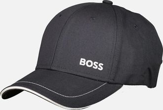 HUGO BOSS Mens Cotton Twill Logo Cap - Navy - Size: ONE size