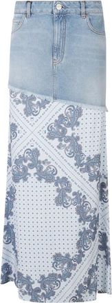 Pinko Pinko, Rokken, Dames, Blauw, L, Katoen, Fuga Rok