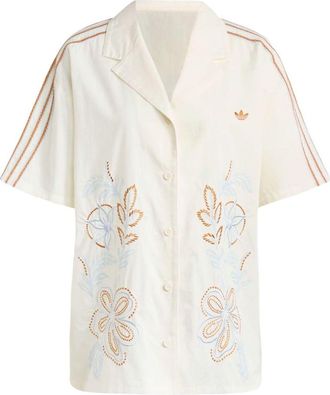adidas (WMNS) adidas Summer Glow Resort Shirt Asia Sizing Off White KY3164