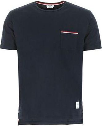 Thom Browne Short Sleeve T-Shirt Navy MJS010A-01454-415