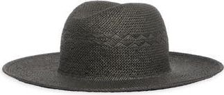 Nordstrom Paper Straw Adjustable Panama Hat in Black at Nordstrom Rack