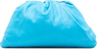 Bottega Veneta Pre-owned Womens Lambskin The Pouch - Blue Leather - One Size