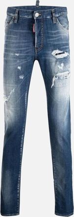 Dsquared2 Mens Dsquared2 Distressed Cool Guy Slim Jeans Blue - Size: 28/32