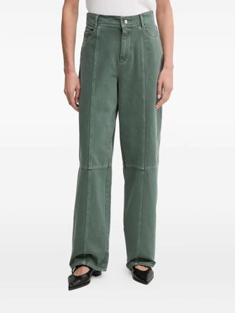 Stine Goya panelled-design jeans - Green