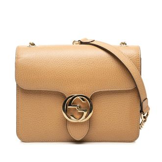 Gucci Pre-owned Gucci Small Dollar Calfskin Interlocking G Crossbody Ladies FG3W04X4SWW9Z960