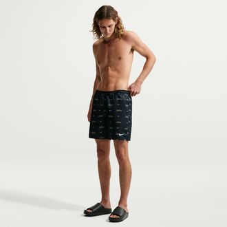 Nike Mens Swim Breaker 7 Brief-Lined Volley Short in Black | NESSG559-001