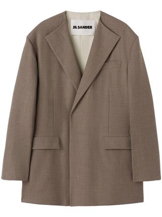 Jil Sander Blazer monopetto - Marrone