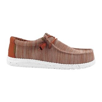 Hey Dude Wally Stretch Veterschoen - Heren - Veterschoenen - Rood - 42 EU - Schoenen