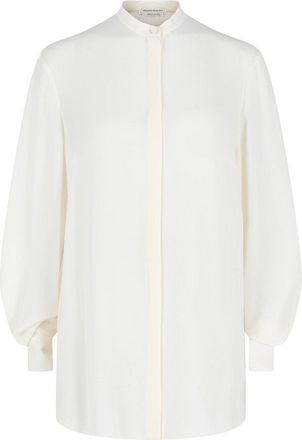 Alexander McQueen Alexander Mcqueen Sheer Georgette Silk Blouse