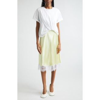 3.1 Phillip Lim Mixed Media Short Sleeve Dress in White-Yuzu at Nordstrom, Size Medium