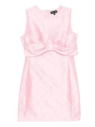 Sister Jane gali bow jacquard mini dress - women - Polyester/Polyester - 16 - Pink