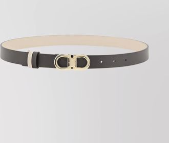 Ferragamo reversible leather belt gold-tone buckle