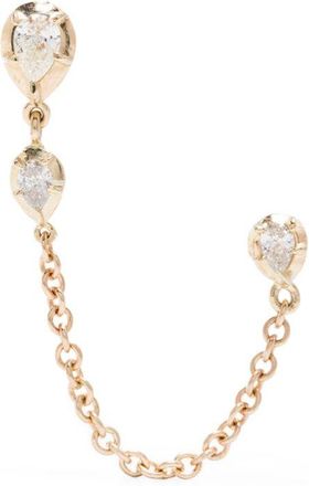 Jacquie Aiche 14K Gold Sophia Diamond Earring - Womens - 14kt Gold/Diamond