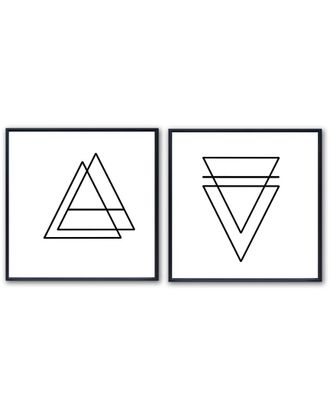 Ready2HangArt Ready2hangart Ink.Letter.Love Xv & Xvi Framed Canvas Wall Art By Corey Morrow