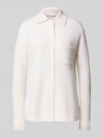 Herzensangelegenheit Herzensangelegenheit Strickjacke aus Kaschmir-Baumwoll-Mix in Offwhite, Größe 34