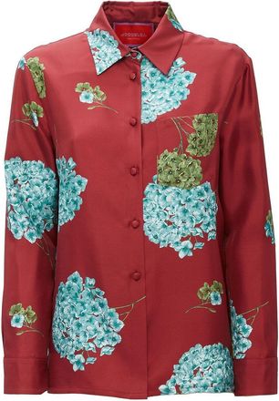 La DoubleJ Boy floral-print silk shirt - women - Silk - S - Red