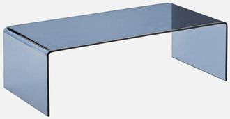 Sweeek Mesa De Centro Rectangular De Cristal Templado