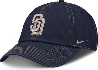 Nike San Diego Padres Club Nike Mens MLB Adjustable Hat in Blue | NB0141SPYP-L9H