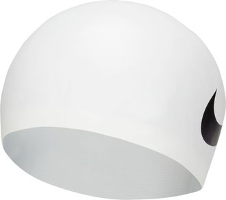 Nike Unisex Swim Silicone Cap in White | NESS8163-100