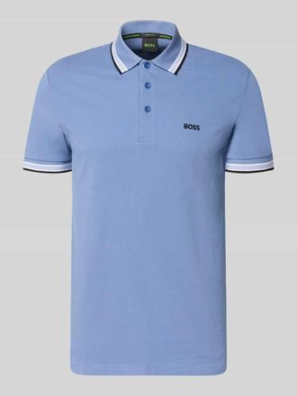 HUGO BOSS Regular Fit Poloshirt aus reiner Baumwolle Modell PADDY in Blau, Gr&ouml;&szlig;e XXXL