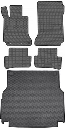 OEM Juego De Alfombrillas De Goma Para Coche Y Maletero Para Mercedes Clase C W204 Familiar (2007-2014)