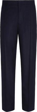 Ermenegildo Zegna Pantaloni sartoriali con pieghe - Blu