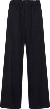 Carven Midnight Blue Wool Tr305 Pull On Pants-Donna