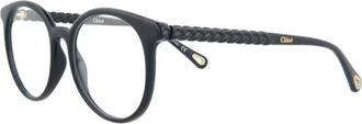 Chlo&eacute; Ladies Black Round Eyeglass Frames CH0006O 006