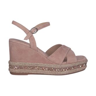 Alma En Pena Rhinestone Wedge Sandal