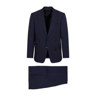 Tom Ford Shelton Suit - male - Tom Ford - Single Breasted Suits - Blue - XL - Suits