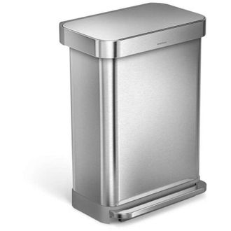 Simplehuman Papelera Simplehuman Cw2023 55 L Rectangular Acero Inoxidable