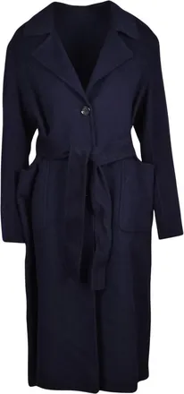 Add Jassen, Dames, Blauw, S, Wol, Lange Jas