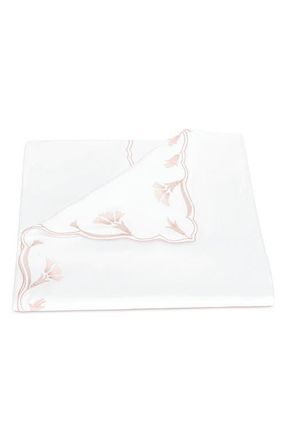 Matouk Marcella Egyptian Cotton Duvet Cover in Pink at Nordstrom, Size King