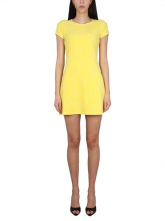 Dsquared2 Slim Fit Mini Dress With Gyro Necklace Detail