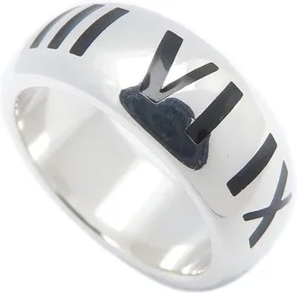 Tiffany & Co. Atlas Silver 925 Band Ring (Pre-Owned)